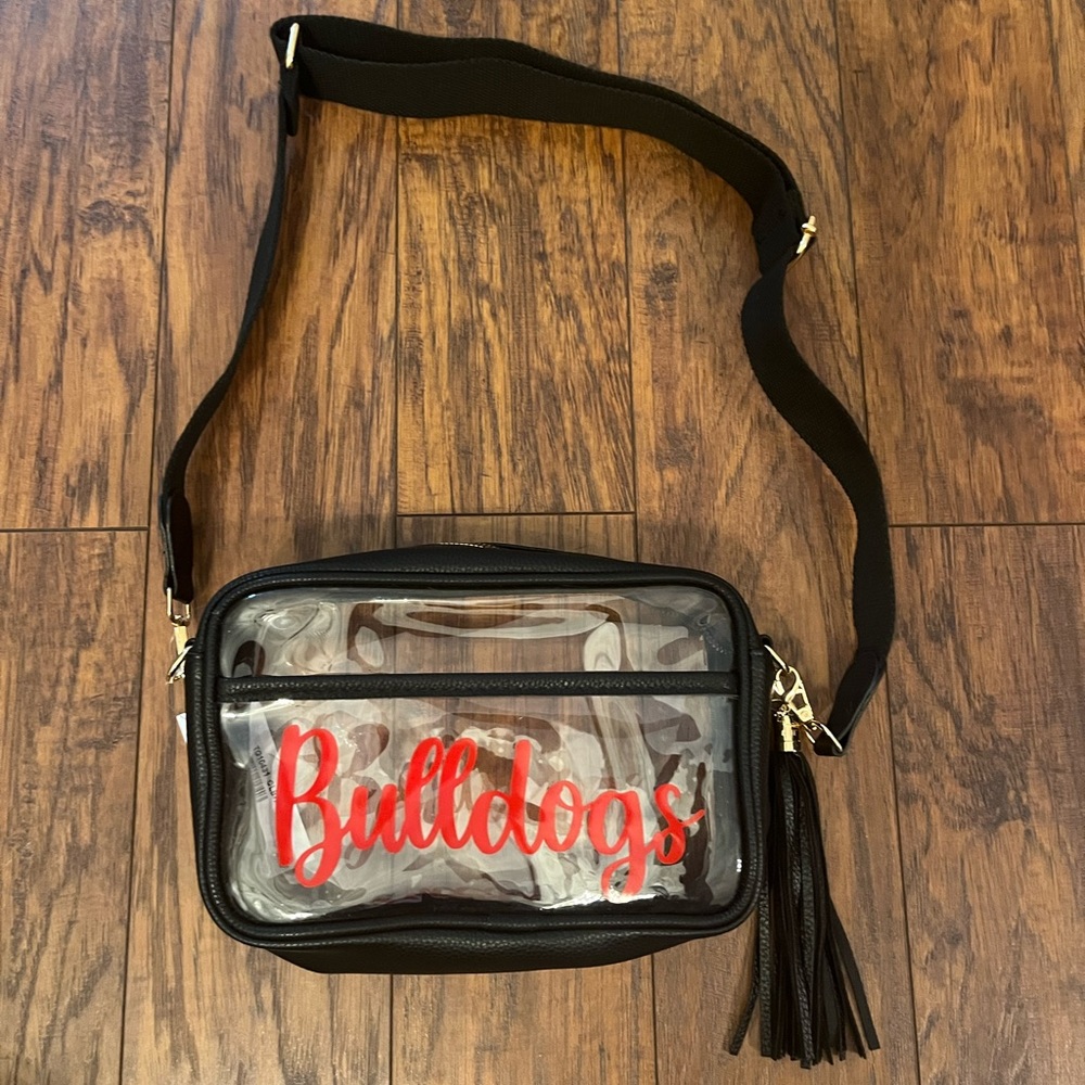 Clear Georgia Bulldogs Stadium Crossbody Bag